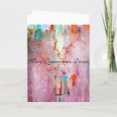 Carte de voeux orange Mist (Dos)