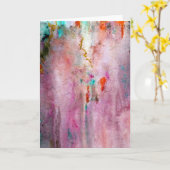 Carte de voeux orange Mist (Fleur jaune)