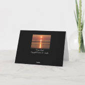 Carte de voeux Orange Sunset (Dos)
