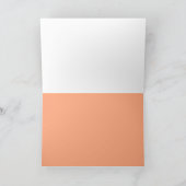 Carte de voeux Orange Sunset (Intérieur)
