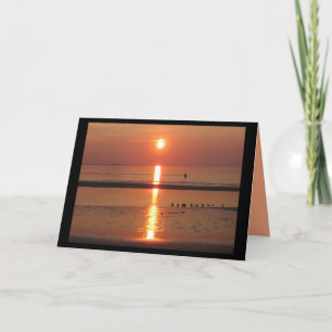 Carte de voeux Orange Sunset