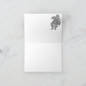 Carte de voeux Orca noir et blanc (Intérieur)