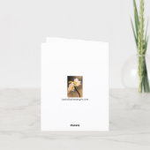 Carte de vœux Orchidée Blanche (Dos)