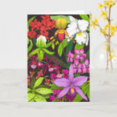 Carte de voeux Orchidée Garden Flowers (Fleur jaune)