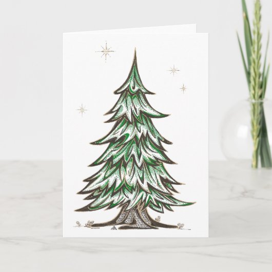 Carte de voeux Oriental Pine (Devant)