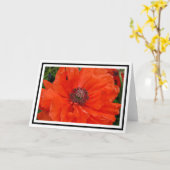 Carte de voeux Oriental Poppy (Fleur jaune)