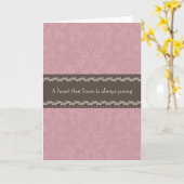 Carte de voeux orientée d'amour (Fleur jaune)