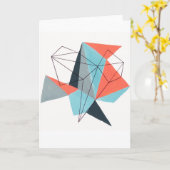 Carte de voeux Origami 1 (Fleur jaune)