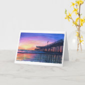 Carte de voeux originale de blanc d'aquarelle de (Fleur jaune)