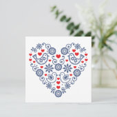 Carte de voeux Ornament Traditionnel (Debout devant)