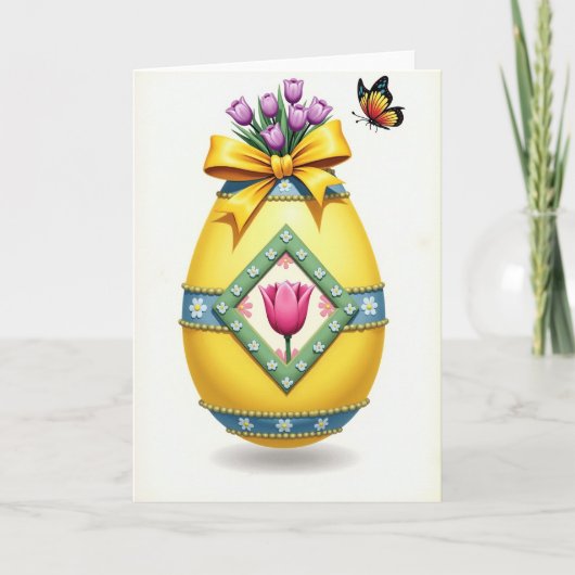 Carte de vœux Ornement de printemps (Devant)