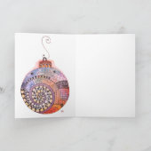 Carte de voeux ornemental de Noël Whimsical (Intérieur)