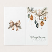 Carte de voeux ornementale tendance (Outside Unfolded)