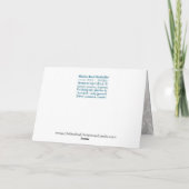 Carte de voeux Orthodoxe Christian Christmas Icon (Dos)