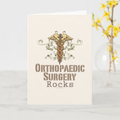 Carte de voeux Orthopédique Chirurgie Rocks (Fleur jaune)