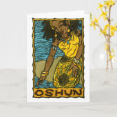 Carte de voeux Oshun (Fleur jaune)