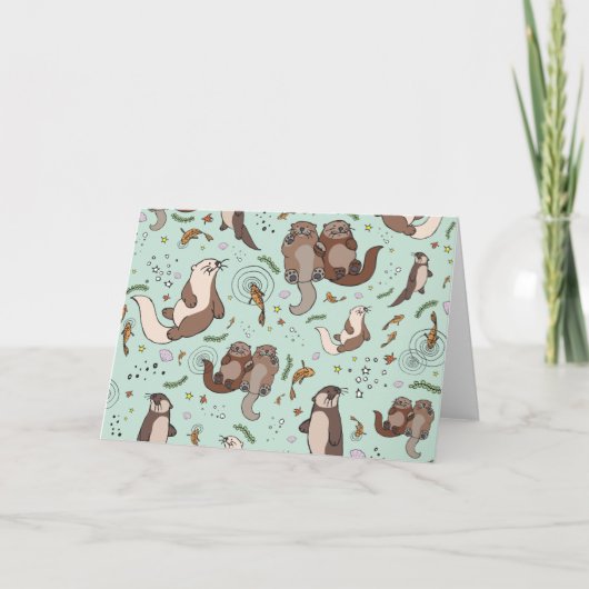 Carte de voeux Otter (Devant)