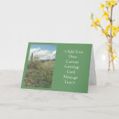Carte de voeux ou carte de note pour le désert de (Fleur jaune)