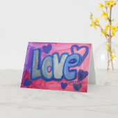 Carte de vœux ou cartes de notes Love Sweet Candy (Fleur jaune)