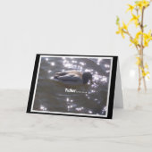 Carte de voeux ou de note de fête des pères (Fleur jaune)