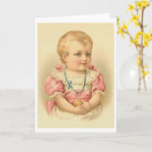 Carte de voeux ou de notes pour les jeunes filles  (Fleur jaune)