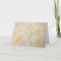 Carte de vœux ou note d'art ange avec mot inspiran