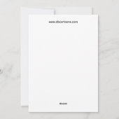 Carte de vœux Oups  (Dos)