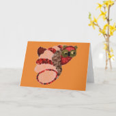 Carte de voeux Owl (Fleur jaune)