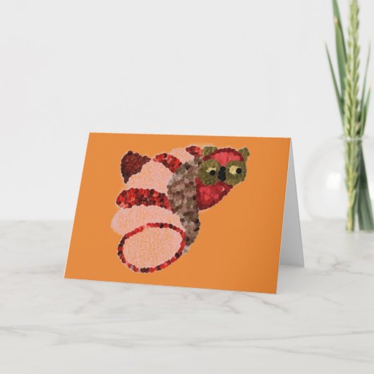 Carte de voeux Owl (Devant)