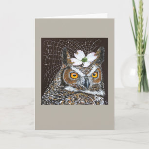 Carte de voeux Owl Bride
