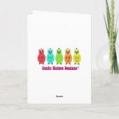 Carte de voeux Owl Daisies (Dos)