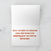 Carte de voeux Owl Halloween (Intérieur)