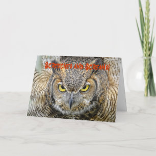 Carte de voeux Owl Halloween