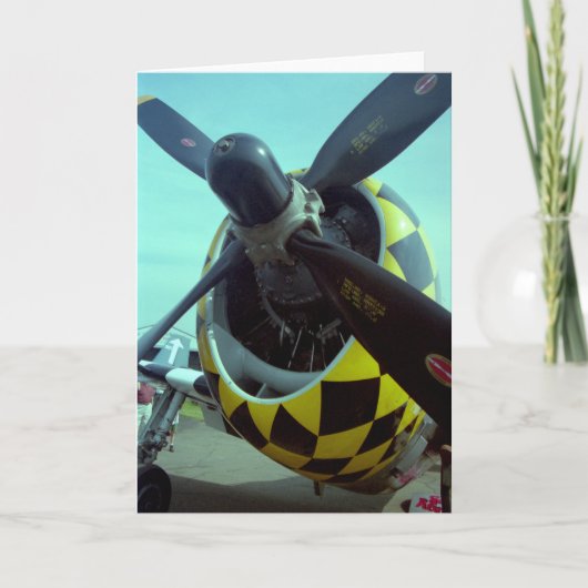 Carte de voeux P-47 Thunderbolt (Devant)