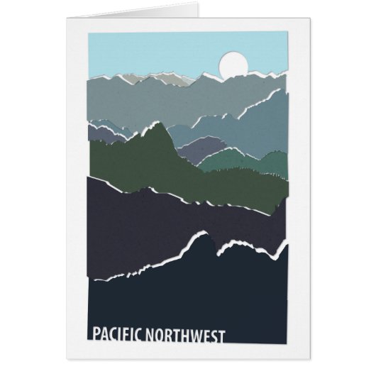 Carte de voeux Pacific Northwest (Devant)
