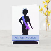 Carte de voeux Pageant - Faire-part personnalisée (Fleur jaune)