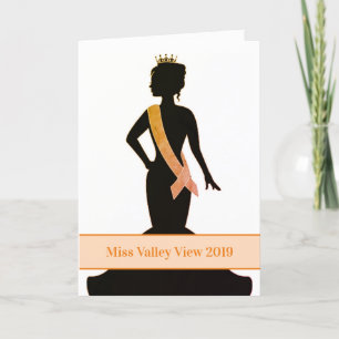 Carte de voeux Pageant - Faire-part personnalisée