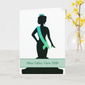 Carte de voeux Pageant - Faire-part personnalisée (Fleur jaune)