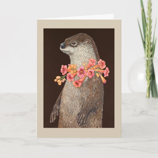 Carte de voeux Pageant Otter (Devant)