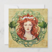 Carte de vœux païenne de la couronne d'Imbolc de S (Devant)