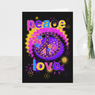 Carte de voeux Paix et Amour