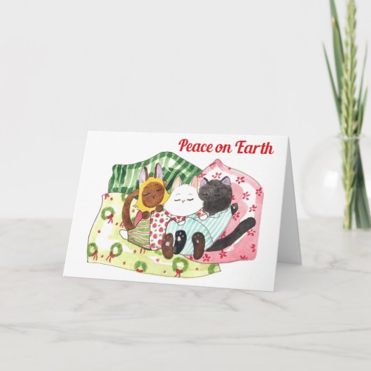 Carte de vœux Paix sur Terre (Devant)