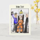 Carte de voeux Pale Jaune Paillée Enregistrée (Fleur jaune)