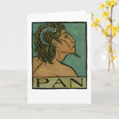 Carte de voeux Pan (Fleur jaune)