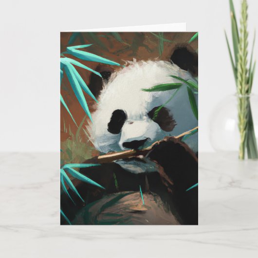Carte de voeux Panda (Devant)