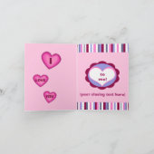 Carte de voeux Panda Bear de la Saint-Valentin (Intérieur)