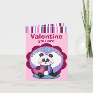 Carte de voeux Panda Bear de la Saint-Valentin