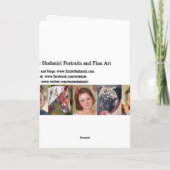 Carte de voeux Pansies (Dos)