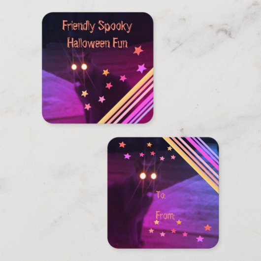 Carte de voeux papier pour Halloween Mini Fun (Devant / Derrière)