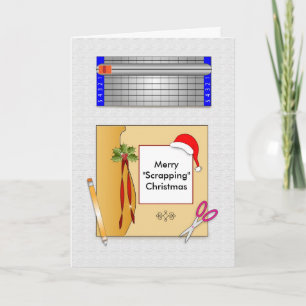 Carte de voeux papier pour le livre de Noël